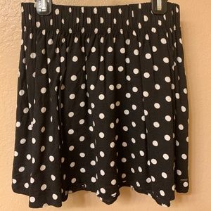 Pink Brand Black and White Polka Dot Skirt